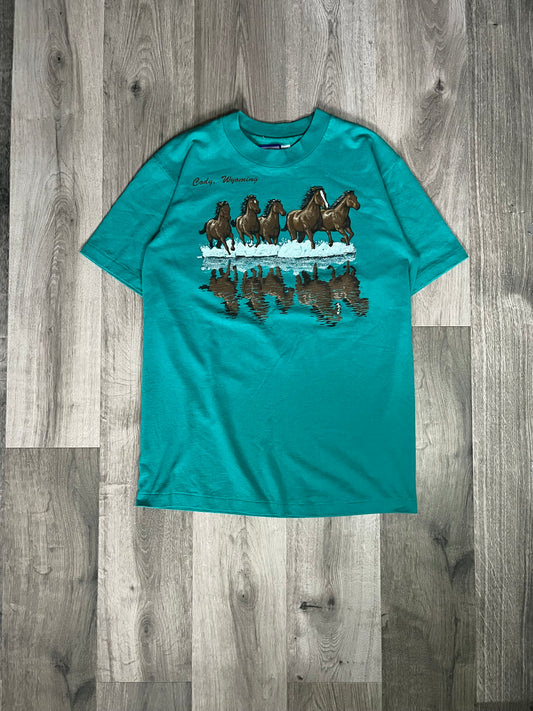 ‘80s Hanes - Cody Wyoming - Horses Tee