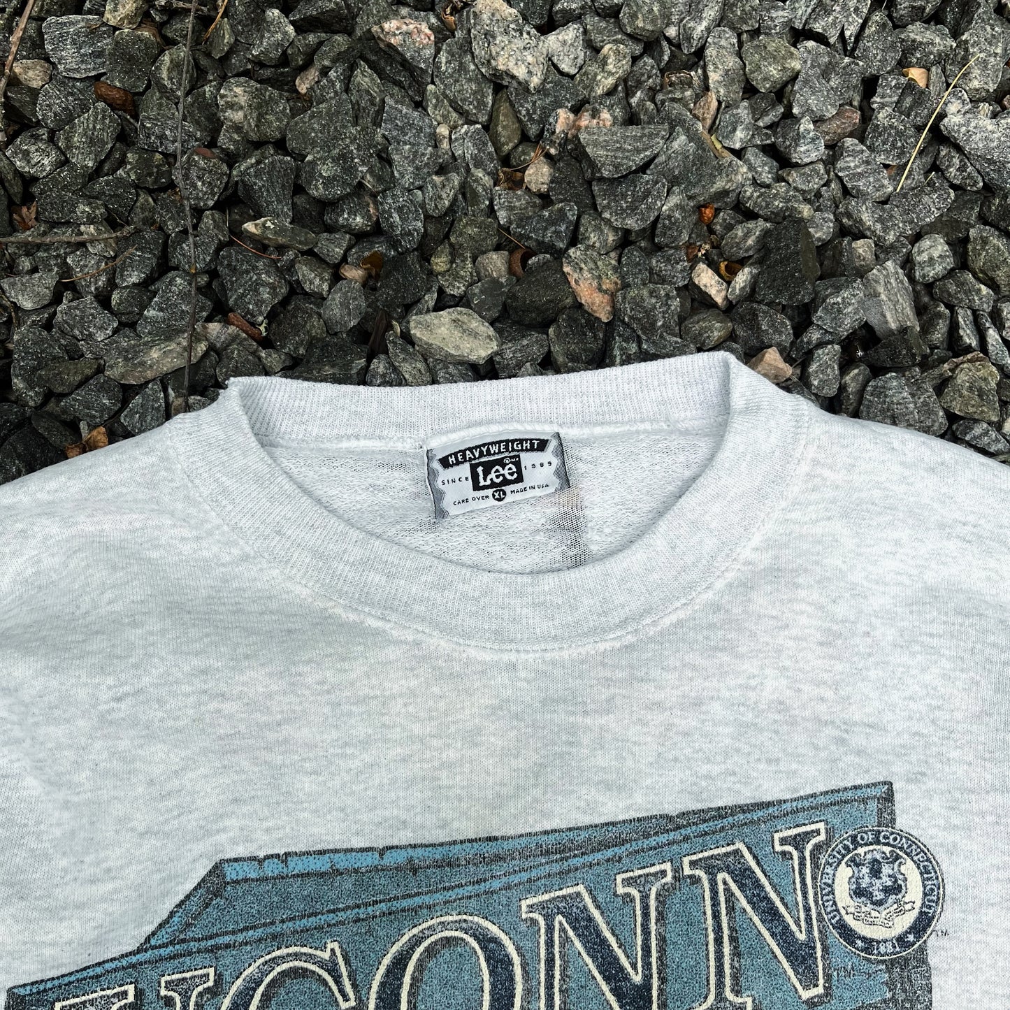 1990s Lee Heavyweight- UConn Huskies Crewneck