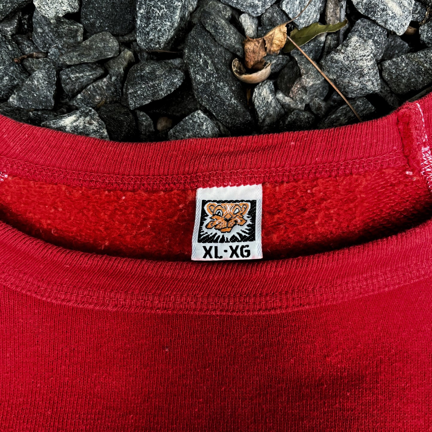 1970s Tiger Brand - Ichiban Kanji Crewneck - Red