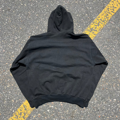‘90s Harley Davidson - Big Shield Logo Embroidered Hoodie - XXL