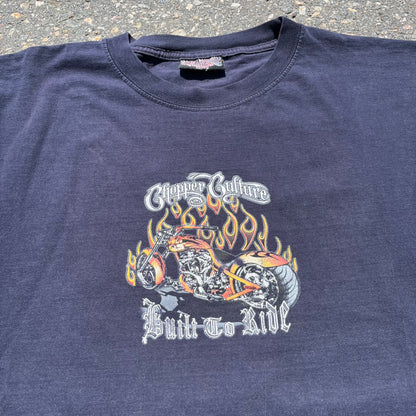‘90s Chopper Culture - Flame Bike Tee - XL