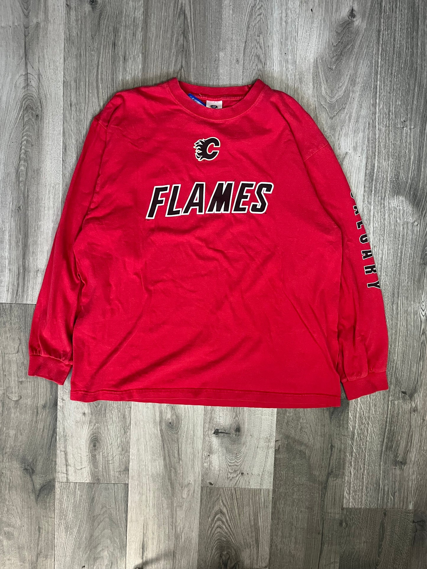 ‘90s Calgary Flames Bulletin Long Sleeve