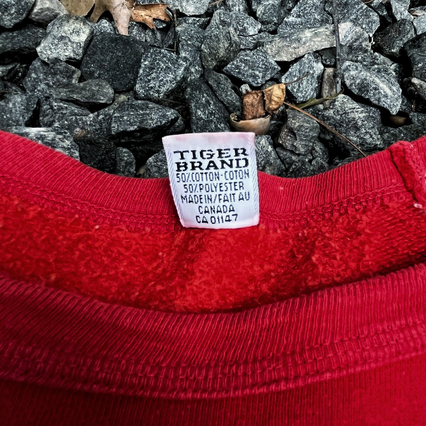 1970s Tiger Brand - Ichiban Kanji Crewneck - Red