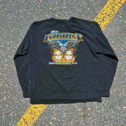 00’s Harley Davidson - Skip Fordyce Flame Longsleeve- XL