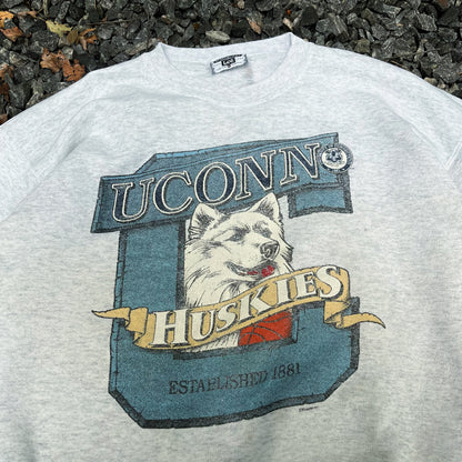 1990s Lee Heavyweight- UConn Huskies Crewneck